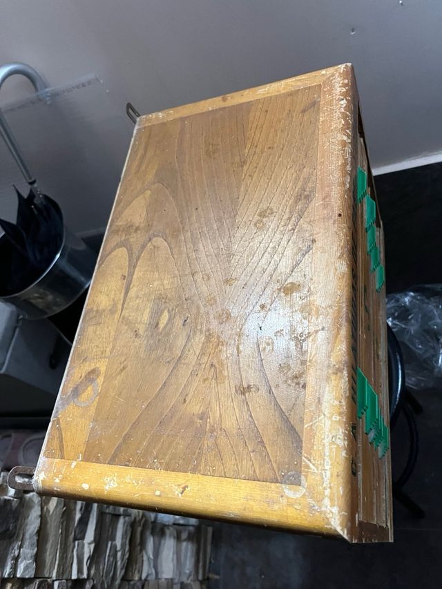 Caja de madera C.A. Hilaturas de Fabra y Coats