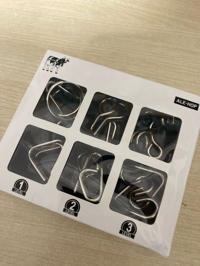 Juego 6 Rompecabezas Metálicos ALE-HOP