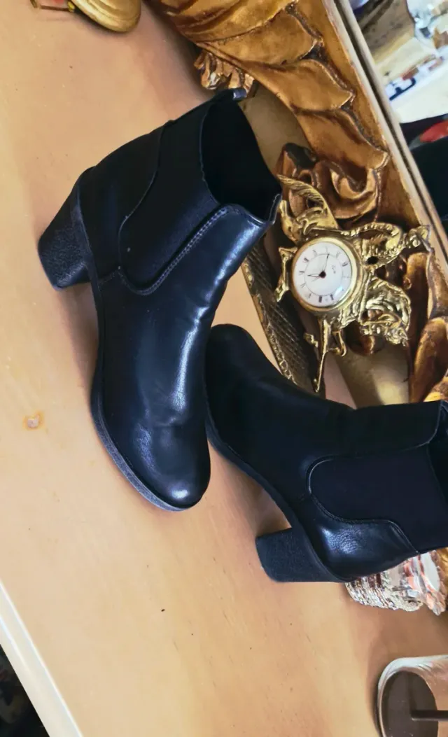 Botins Chelsea Pretos Tamanho 37