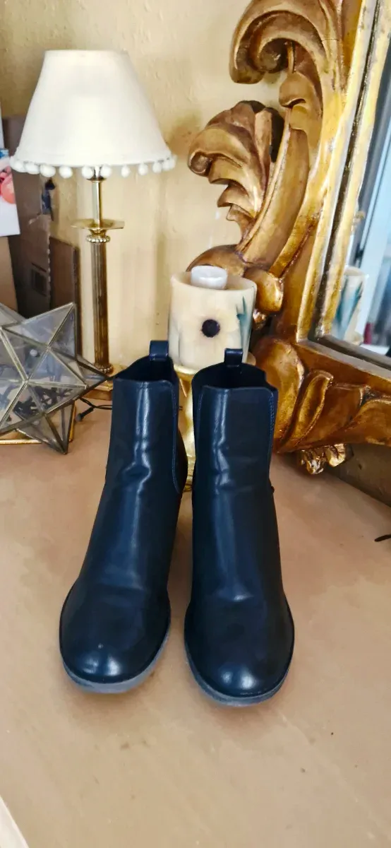Botins Chelsea Pretos Tamanho 37