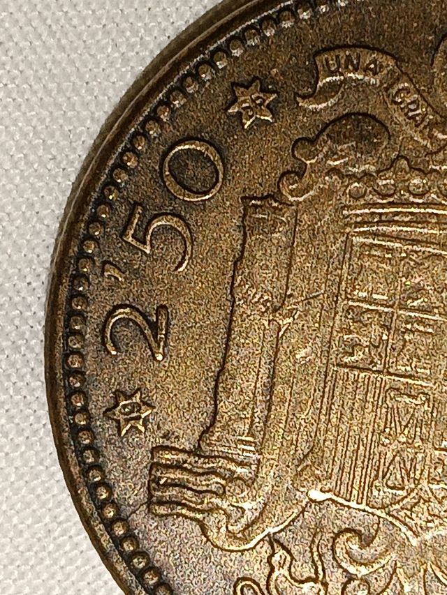 Moneda 2'50 Pesetas Escudo España