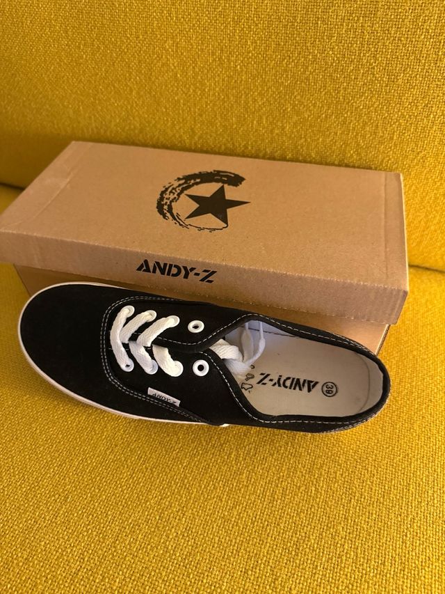 Zapatillas ANDY-Z Negras Talla 39 Nuevas