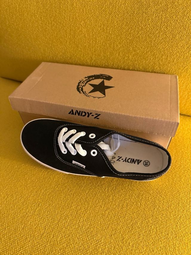 Zapatillas ANDY-Z Negras Talla 39 Nuevas