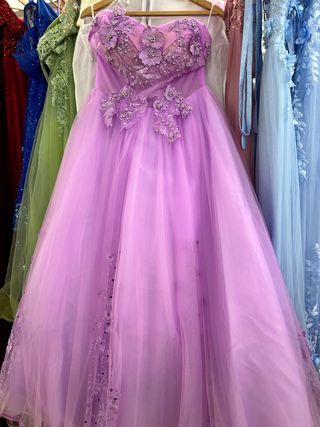 Vestido XV Años Morado/Rosa