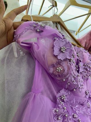 Vestido XV Años Morado/Rosa