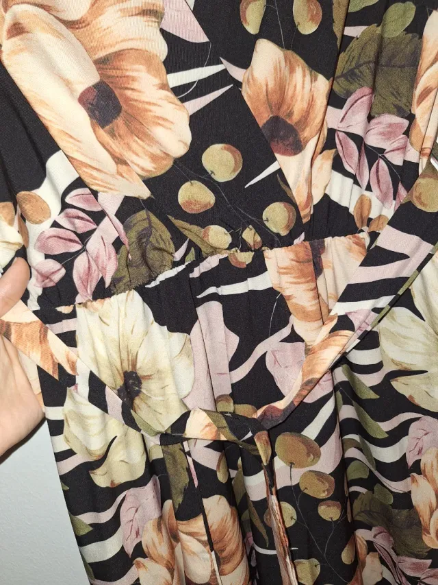 Vestido largo estampado floral