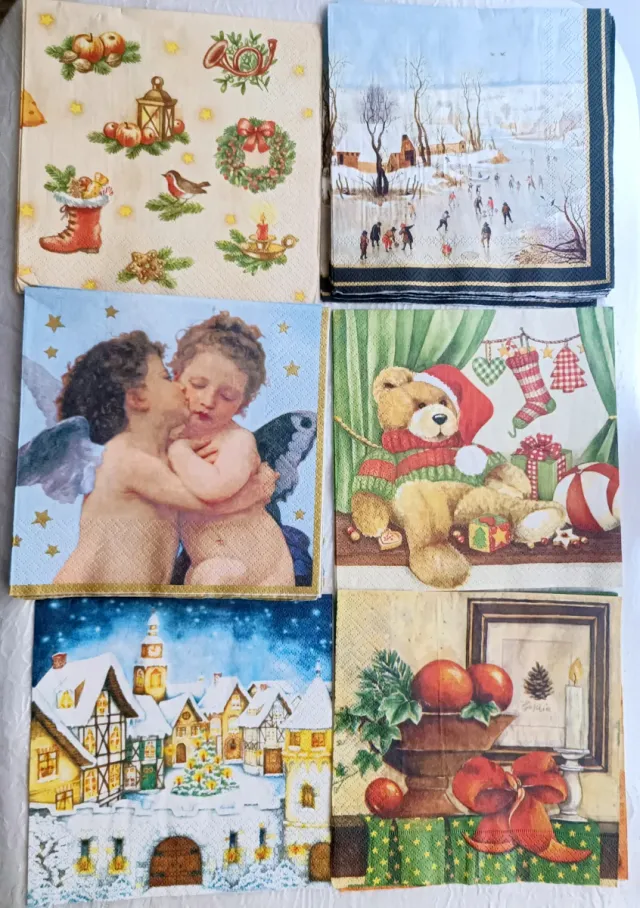 Set tovaglioli Natale decorati