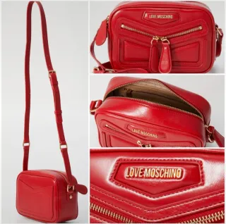 Bolso Love Moschino Piel Rojo
