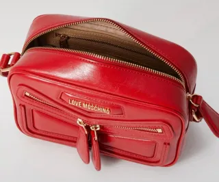 Bolso Love Moschino Piel Rojo