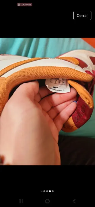 Zapatillas Nike Air Force Camel y Burdeos