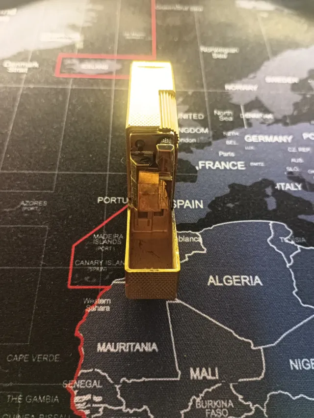 Mechero Vinci París Chapado Oro 23.75k