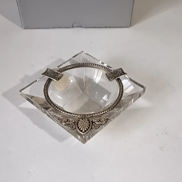 Posacenere Bohemia Crystal lusso Vintage Anni '80