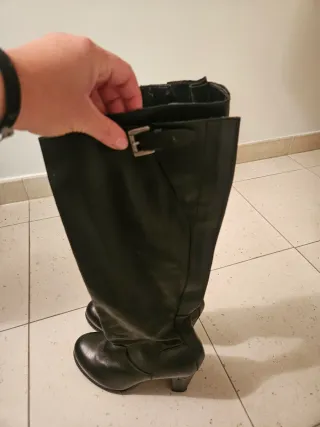 Stivali neri tacco 38