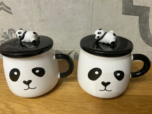 Coppia Tazze MUG Panda Ceramica