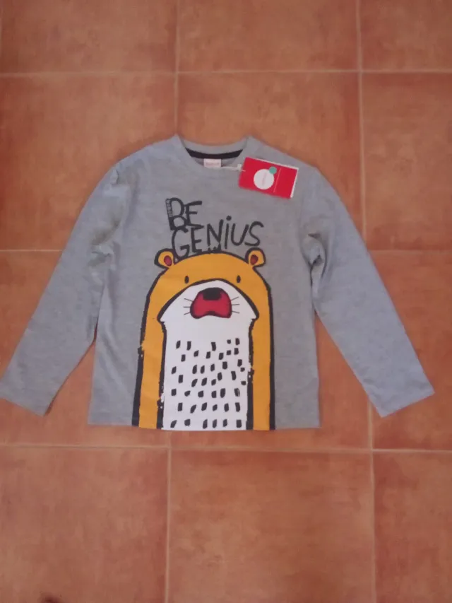 Camiseta Boboli infantil Be Genius nova