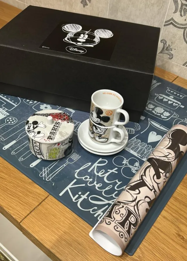 Set 2 Tazzine Caffè Egan Disney Ceramica