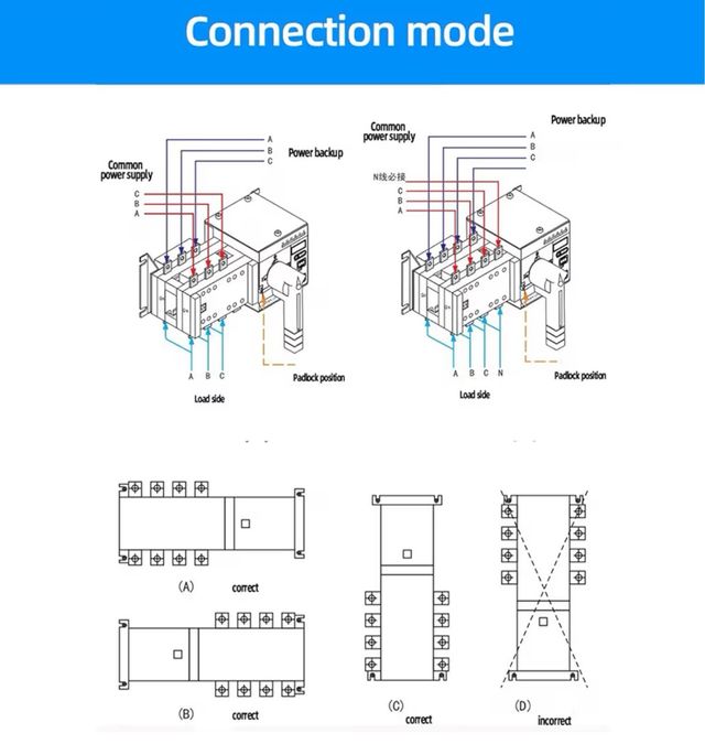 Interruttore trasferimento generatore ATS | AC400V