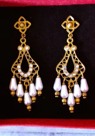 Pendientes Fallera Huertana Regional Dorados