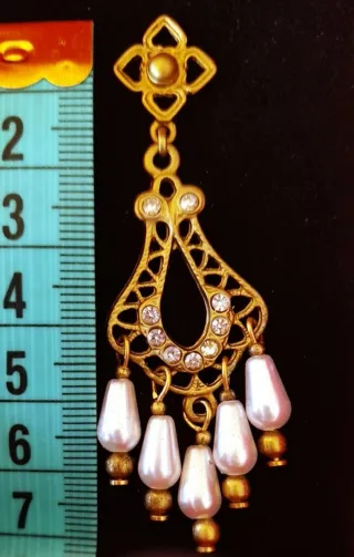 Pendientes Fallera Huertana Regional Dorados