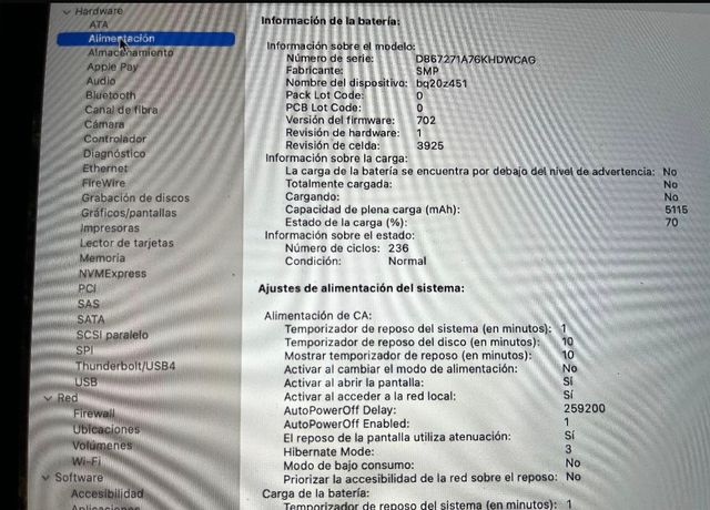 MacBook Pro 15"2016,i7,16gb.500gb.A1707para piezas