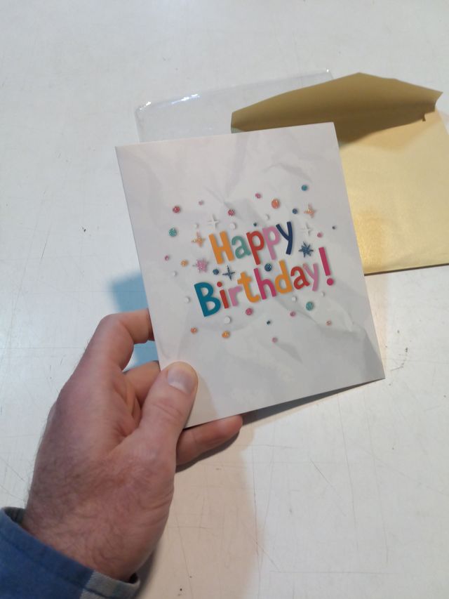 Biglietto Pop-Up 3D Torta Compleanno + Busta