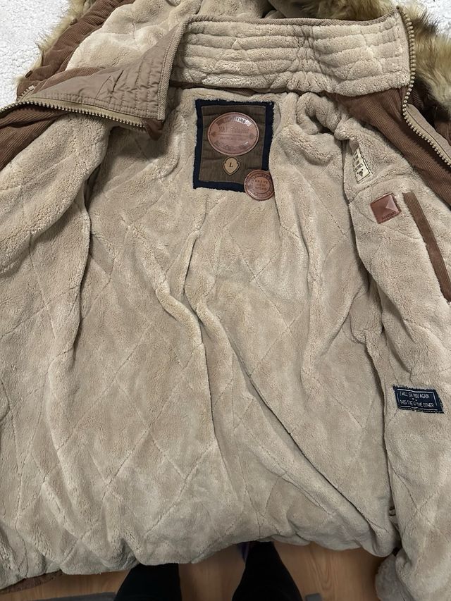 Chaqueta de invierno Naketano Beige Talla L