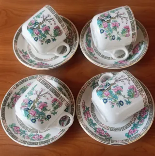 Set 4 Tazze da Tè/Caffè Indian Tree 200ml