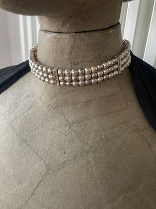 Collana choker perle