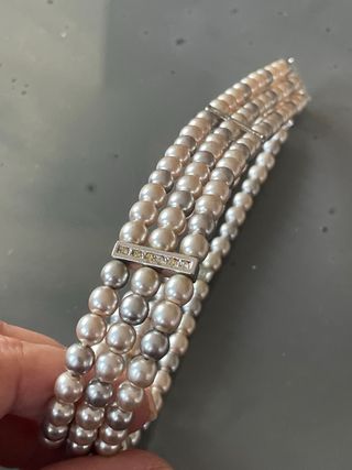 Collana choker perle