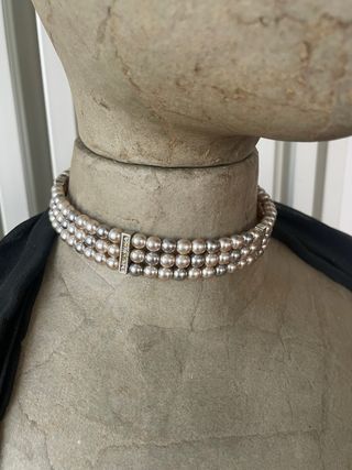 Collana choker perle
