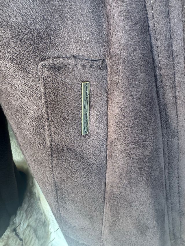 Abrigo marrón con forro de pelo