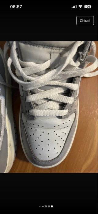 Nike Dunk Grigie e Bianche