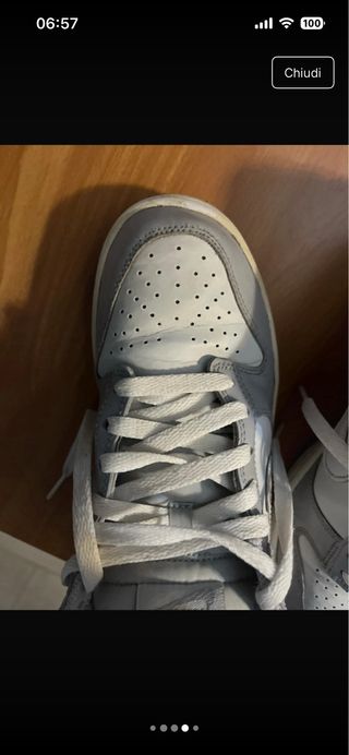 Nike Dunk Grigie e Bianche