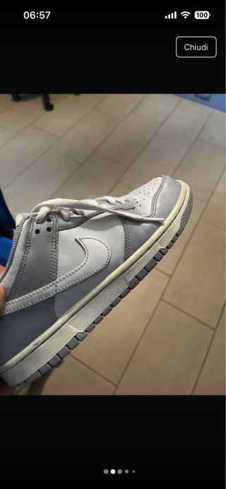 Nike Dunk Grigie e Bianche