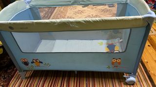 Cuna de viaje Bebeactual azul