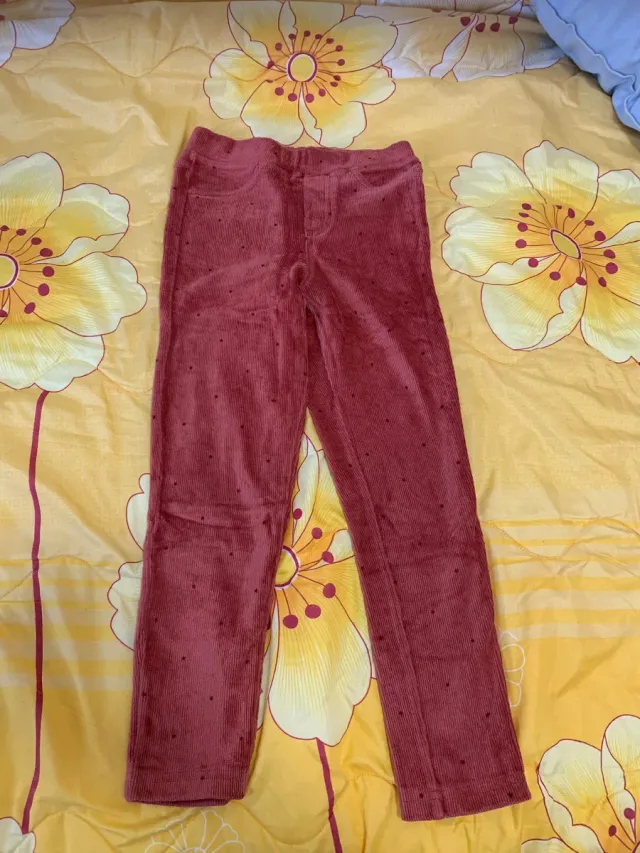 Pantalon leggins in velluto per bambina Taglia 6-7 anni Tex