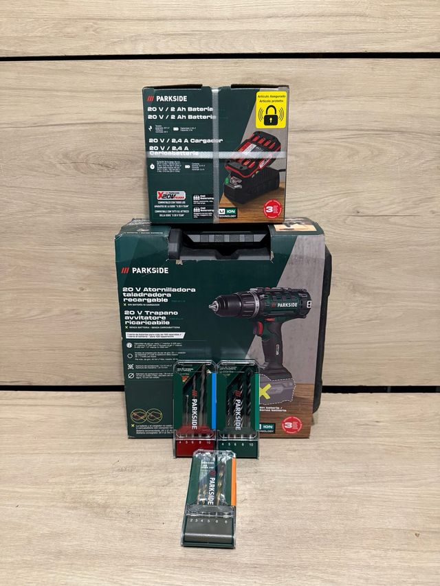 Atornilladora 20V PARKSIDE + Batería y Cargador