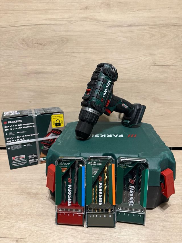 Atornilladora 20V PARKSIDE + Batería y Cargador