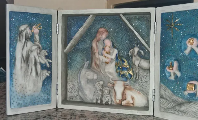 Presepe Natività Notte Stellata