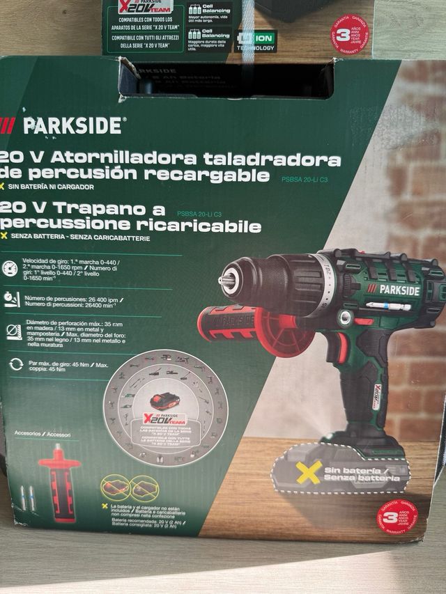 PARKSIDE 20V Taladro Atornillador Percusión