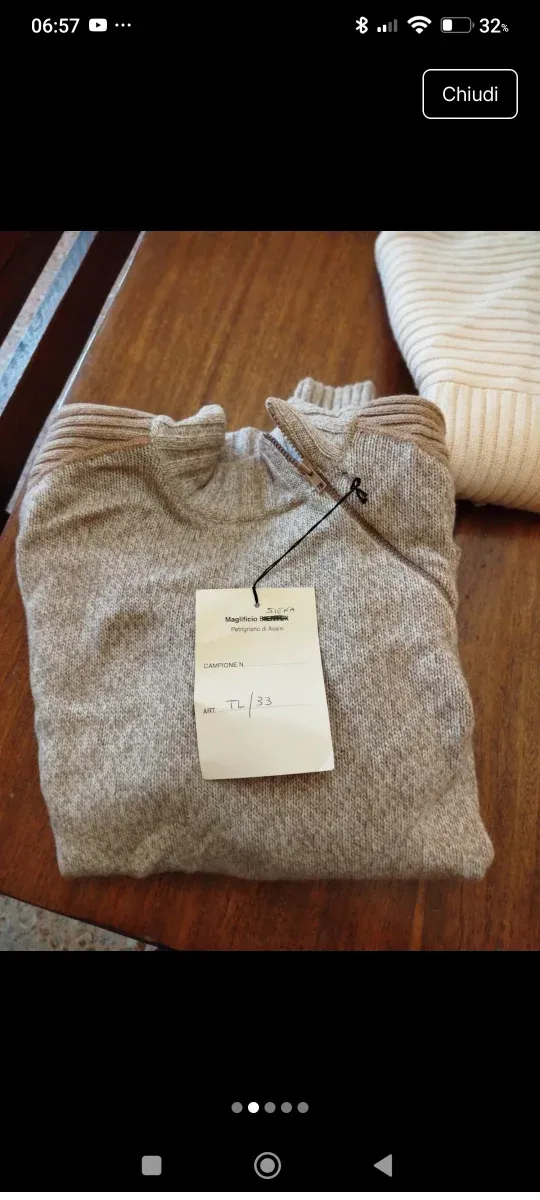 2 Maglioni Uomo Beige/Marrone