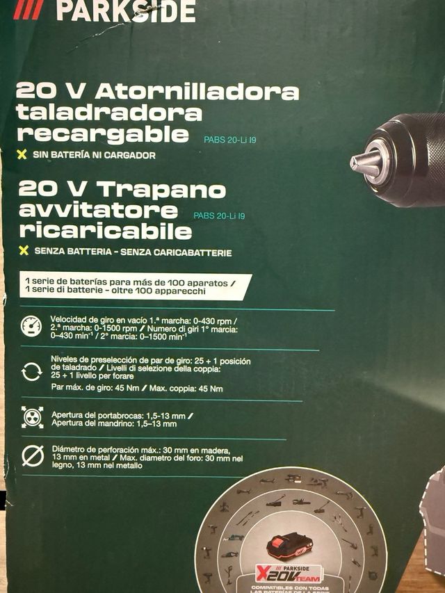 Atornilladora Parkside