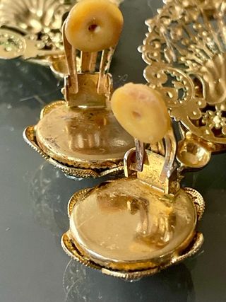 Orecchini Clip Vintage Anni '80 Dorati