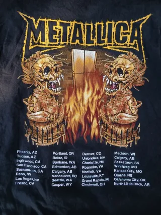 Camiseta Metallica XL Summer Sanitarium Tour 2000