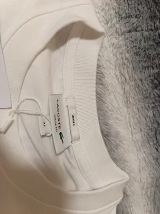 Camiseta Lacoste Blanca Talla Única