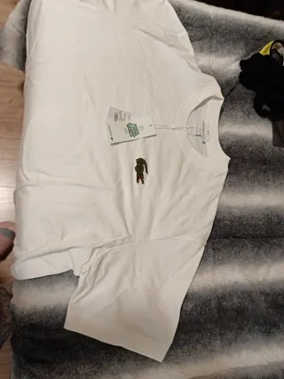 Camiseta Lacoste Blanca Talla Única