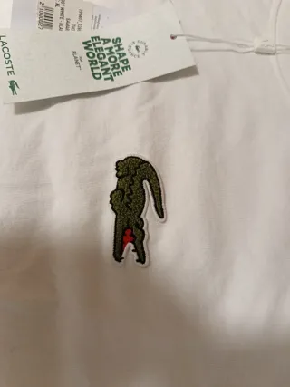 Camiseta Lacoste Blanca Talla Única