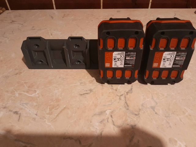Soporte Pared Baterías Parkside X 20V