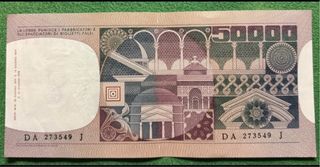 Banconote Italia 50.000 Lire Banca d'Italia