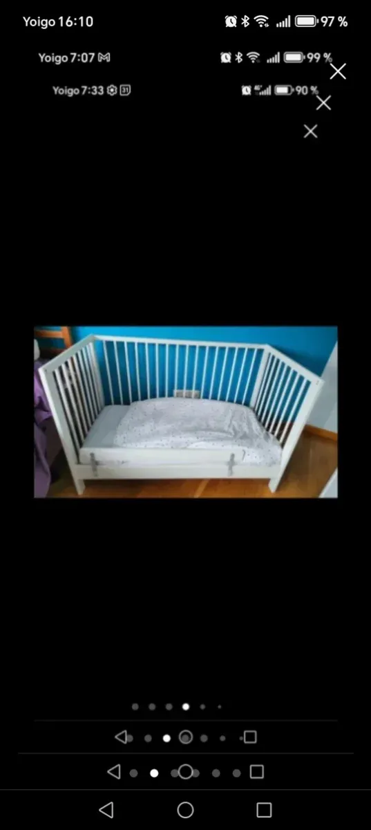 Cuna Ikea Gulliver 60x120 + Colchón